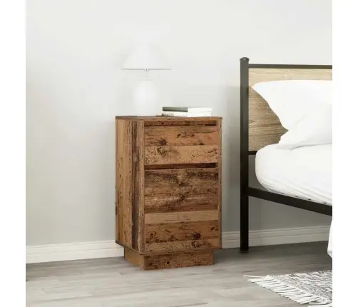 Spintelė Prie Lovos Su Led Lemputėmis Old Wood 38X34X65 Cm