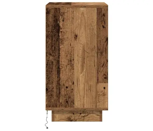 Spintelė Prie Lovos Su Led Lemputėmis Old Wood 38X34X65 Cm
