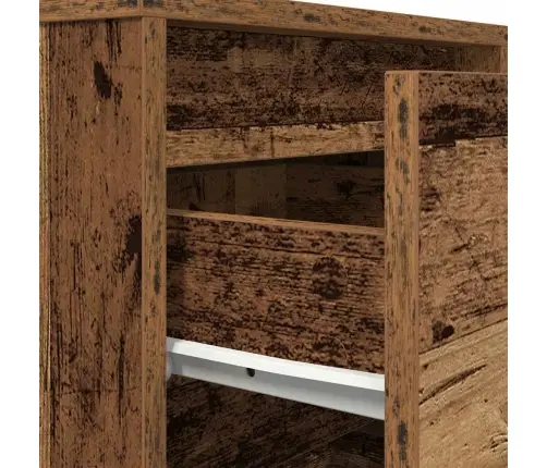 Spintelė Prie Lovos Su Led Lemputėmis Old Wood 38X34X65 Cm