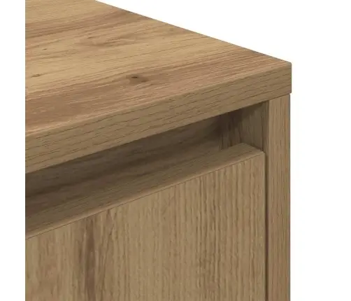 Naktinė Spintelė Su Led Lemputėmis Artisan Ąžuolas 38X34X65 Cm