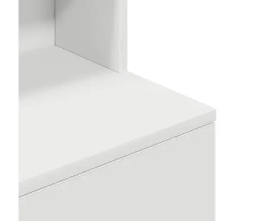 Naktinė Spintelė, Balta, 39X35X125 cm Apdirbta Mediena