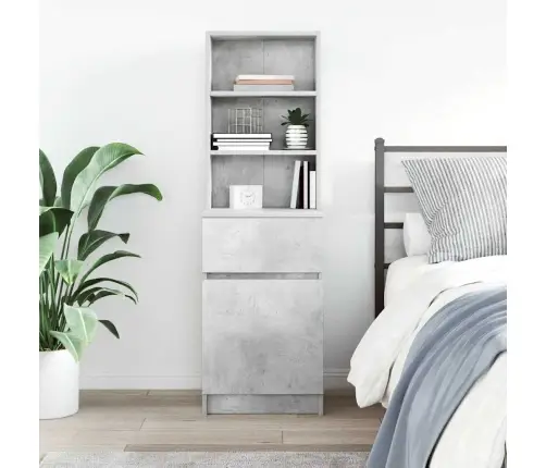 Öökapp, Betoonhall, 39X35X125 cm Tehispuit Öökapp, Betoonhall, 39X35X125 cm Tehispuit