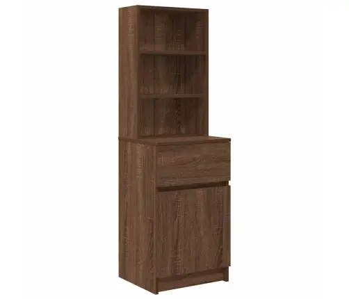 Naktinė Spintelė, Ruda Ąžuolo, 39X35X125 cm Apdirbta Mediena