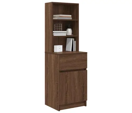 Naktinė Spintelė, Ruda Ąžuolo, 39X35X125 cm Apdirbta Mediena