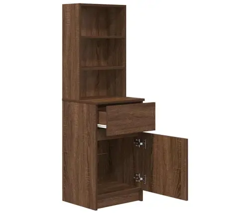 Naktinė Spintelė, Ruda Ąžuolo, 39X35X125 cm Apdirbta Mediena