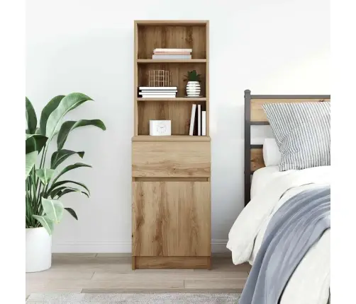 Naktsskapītis, Koka Krāsa, 39X35X125 Cm, Inženierijas Koks Vidaxl Naktsskapītis, Koka Krāsa, 39X35X125 Cm, Inženierijas Koks Vidaxl