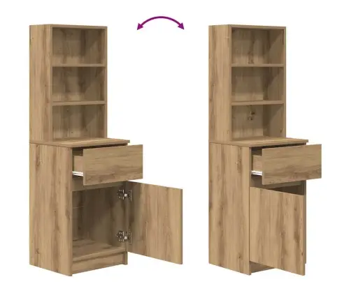 Naktsskapītis, Koka Krāsa, 39X35X125 Cm, Inženierijas Koks Vidaxl Naktsskapītis, Koka Krāsa, 39X35X125 Cm, Inženierijas Koks Vidaxl