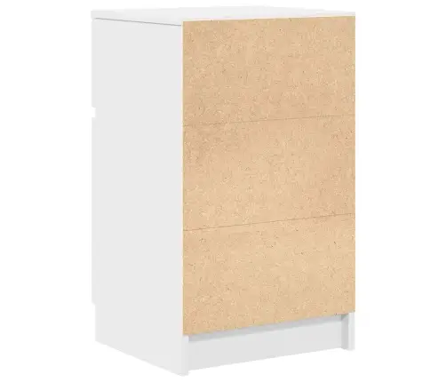 Naktsskapīši, 2 Gab., Balti, 39X35X65 Cm, Inženierijas Koks Vidaxl