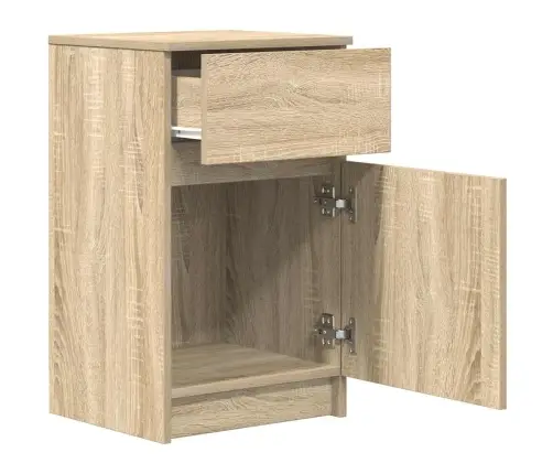 Naktsskapīši, 2 Gb., 39X35X65 Cm, Inženierijas Koks, Koka Krāsa Vidaxl