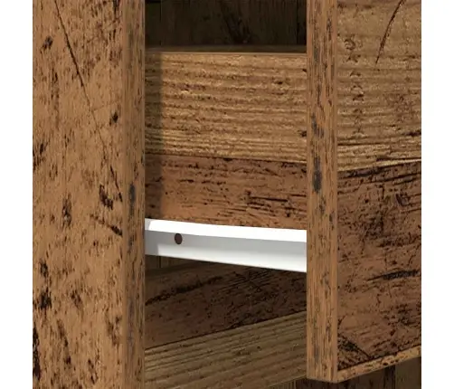 Naktsskapītis, Veca Koka, 39X35X65 Cm, Inženierijas Koks Vidaxl