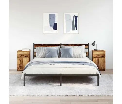 Naktsskapīši 2 Gab. Veca Koka 39X35X65 Cm Inženierijas Koks Vidaxl