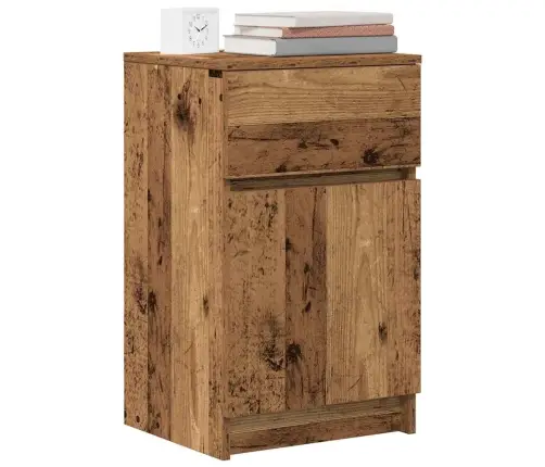 Naktsskapīši 2 Gab. Veca Koka 39X35X65 Cm Inženierijas Koks Vidaxl
