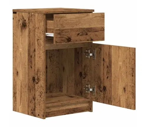 Naktsskapīši 2 Gab. Veca Koka 39X35X65 Cm Inženierijas Koks Vidaxl