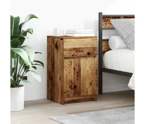 Naktsskapīši 2 Gab. Veca Koka 39X35X65 Cm Inženierijas Koks Vidaxl