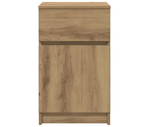 Naktsskapītis Koka Krāsa 39X35X65 Cm Inženierijas Koks Vidaxl