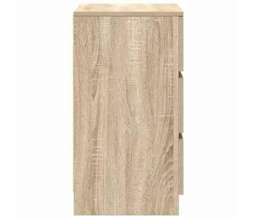 Naktsskapītis Ar 3 Atvilktnēm, Sonoma Ozols, 39X35X65 Cm Vidaxl