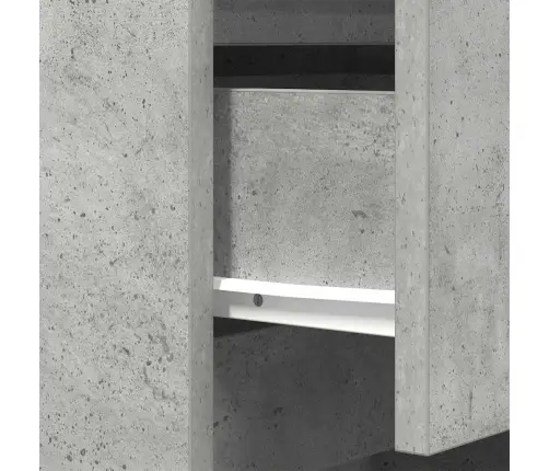 Naktsskapītis Ar 3 Atvilktnēm 2 Gab., Betons Pelēks, 39X35X65Cm Vidaxl