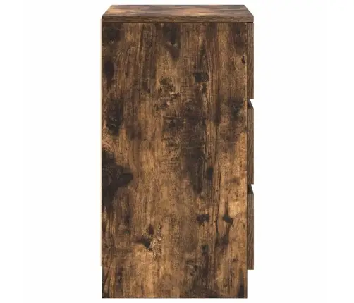 Spintelės Prie Lovos Su 3 Stalčiais 2 Vnt, 39X35X65 Cm