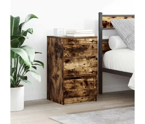 Spintelės Prie Lovos Su 3 Stalčiais 2 Vnt, 39X35X65 Cm