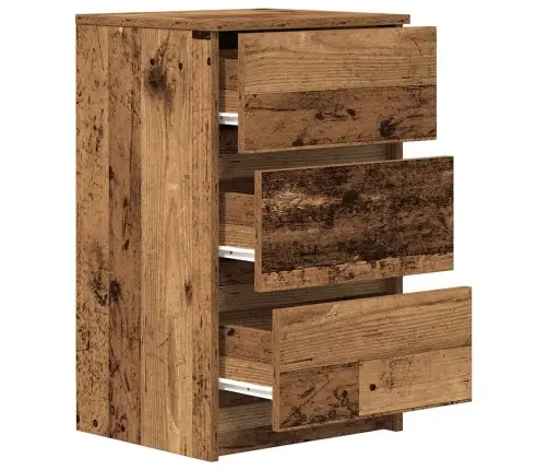 Naktsskapītis Ar 3 Atvilktnēm, 2 Gab., Veca Koka, 38X34X80 Cm Vidaxl Naktsskapītis Ar 3 Atvilktnēm, 2 Gab., Veca Koka, 38X34X80 Cm Vidaxl