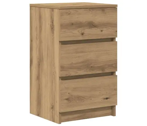 Naktinė Spintelė Su 3 Stalčiais, Srtisan Ąžuolas, 39X35X65 Cm