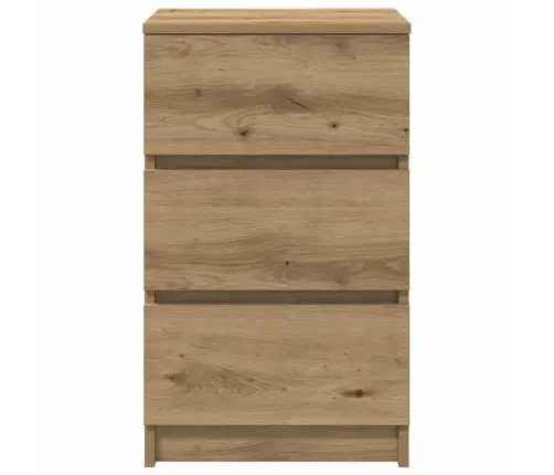 Naktinė Spintelė Su 3 Stalčiais, Srtisan Ąžuolas, 39X35X65 Cm