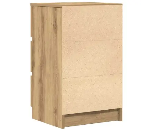 Naktinė Spintelė Su 3 Stalčiais, Srtisan Ąžuolas, 39X35X65 Cm