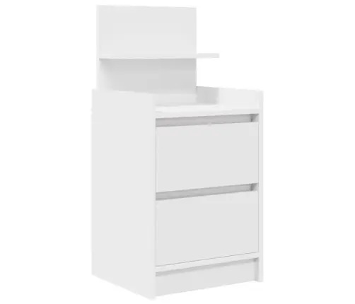 Naktsskapītis Ar 2 Atvilktnēm, Balts, 38X34X80 Cm Vidaxl Naktsskapītis Ar 2 Atvilktnēm, Balts, 38X34X80 Cm Vidaxl