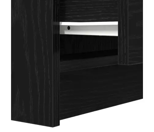 Naktsskapītis Ar 2 Atvilktnēm, Melns, 36X36X68 Cm Vidaxl