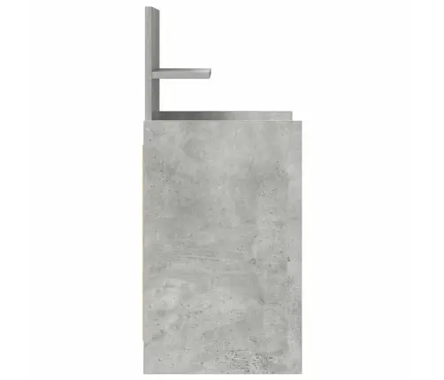 Naktinė Spintelė Su 2 Stalčiais, Betoninė Pilka, 38X34X80 Cm