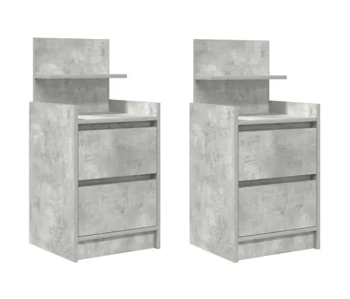 Naktinė Spintelė Su 2 Stalčiais 2 Vnt, 38X34X80 Cm