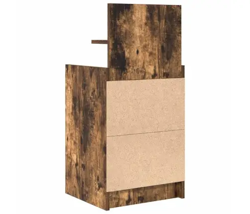 Naktsskapītis Ar 2 Atvilktnēm Kūpināts Ozols 38X34X80 Cm Vidaxl Naktsskapītis Ar 2 Atvilktnēm Kūpināts Ozols 38X34X80 Cm Vidaxl