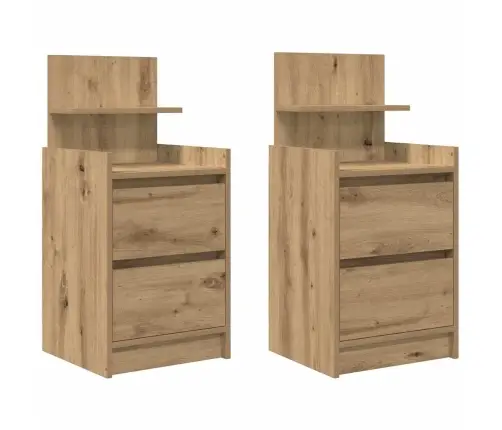 Öökapid, 2 Sahtliga 2 Tk, Käsitöötamm 38X34X80 Cm