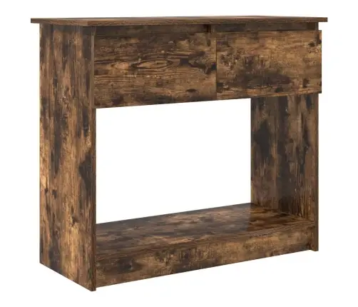 Konsoles Galds Ar Atvilktnēm, Kūpināts Ozols, 85,5X38,5X74,5 Cm Vidaxl