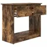 Konsoles Galds Ar Atvilktnēm, Kūpināts Ozols, 85,5X38,5X74,5 Cm Vidaxl