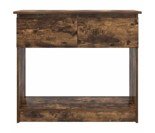 Konsoles Galds Ar Atvilktnēm, Kūpināts Ozols, 85,5X38,5X74,5 Cm Vidaxl