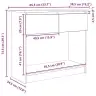 Konsoles Galds Ar Atvilktnēm, Pelēks Koks, 85,5X38,5X74,5 Cm Vidaxl