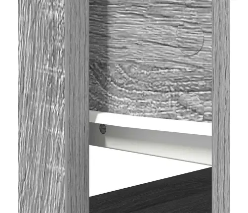 Konsoles Galds Ar Atvilktnēm, Pelēks Koks, 85,5X38,5X74,5 Cm Vidaxl
