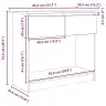 Konsoles Galds Ar Atvilktnēm, Brūns Ozols, 85,5X38,5X74,5 Cm Vidaxl