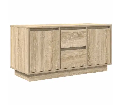 Tv Skapītis Ar Led Lampiņām, Ozolkoka, 100X41X50 Cm Vidaxl