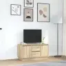 Tv Skapītis Ar Led Lampiņām, Ozolkoka, 100X41X50 Cm Vidaxl