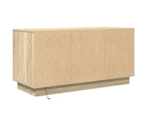 Tv Skapītis Ar Led Lampiņām, Ozolkoka, 100X41X50 Cm Vidaxl