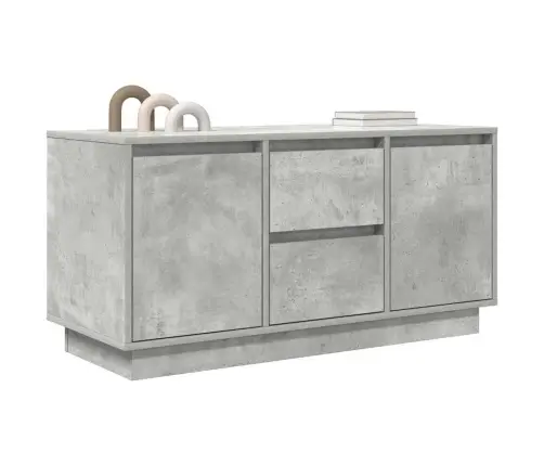 Tv Spintelė Su Led Lemputėmis, Betono Pilka, 100X41X50 Cm