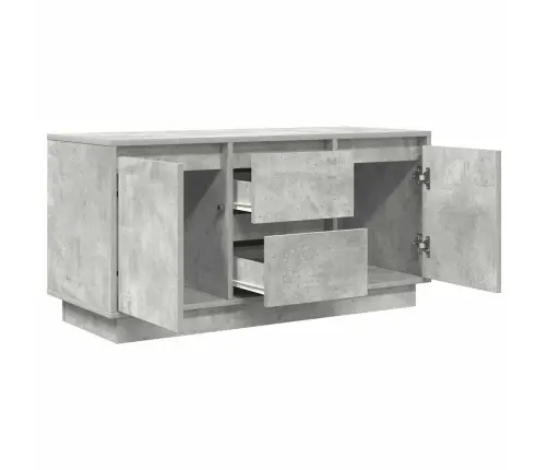 Tv Spintelė Su Led Lemputėmis, Betono Pilka, 100X41X50 Cm