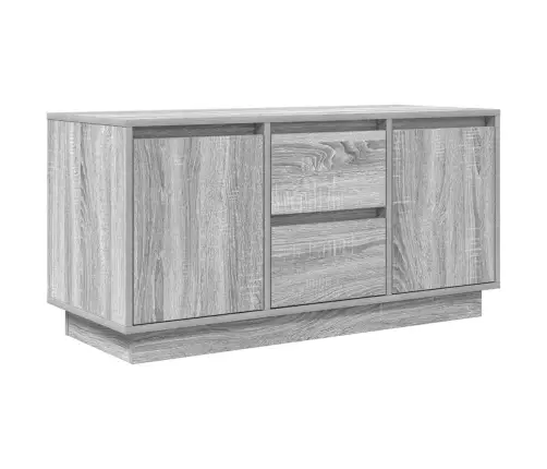 Tv Skapītis Ar Led Lampiņām, Pelēka Ozolkoka Krāsa 100X41X50 Cm Vidaxl
