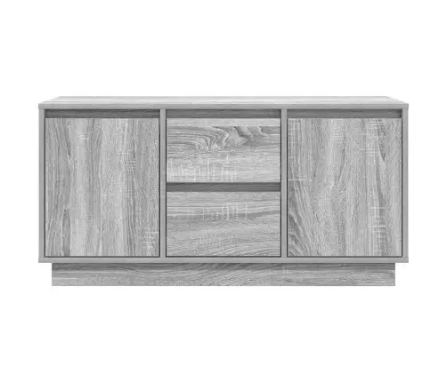 Tv Skapītis Ar Led Lampiņām, Pelēka Ozolkoka Krāsa 100X41X50 Cm Vidaxl