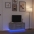 Led-Tuledega Telerikapp, Hall Sonoma Tamm, 100X41X50 Cm