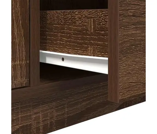 Tv Galdiņš Ar Led Lampiņām, Ozolkoka Krāsa, 100X41X50 Cm Vidaxl