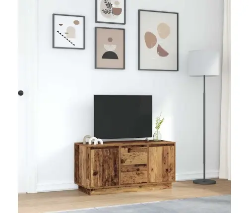 Televizoriaus Spintelė Su Led, Medienos, 100X41X50 Cm