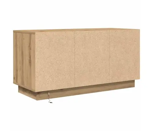 Tv Skapītis Ar Led Gaismiņām, Koka Krāsa, 100X41X50 Cm Vidaxl